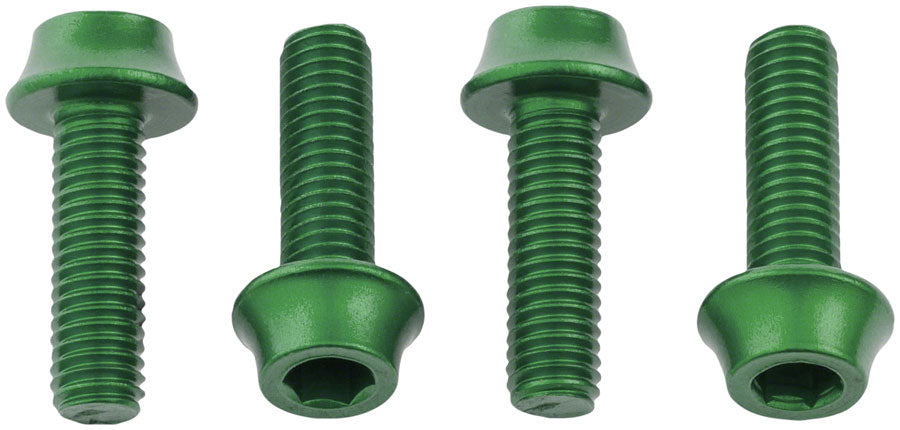 Wolf Tooth Water Bottle Cage Bolts - Set/4 Aluminum Green-Goodwynn&#39;sGoodwynn&#39;s