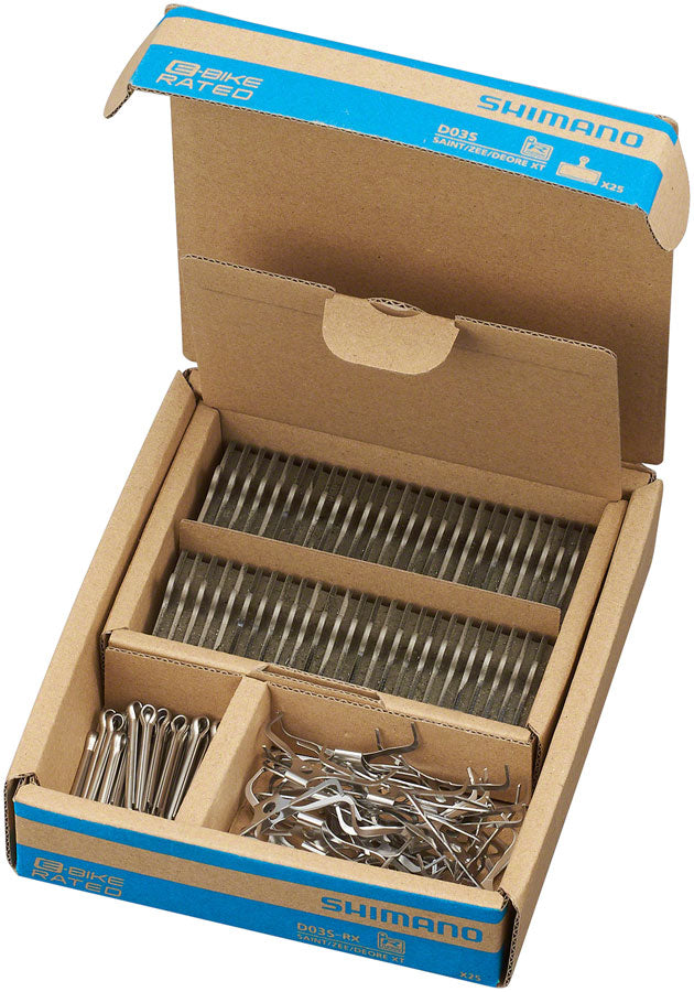 Shimano D03S-RX Disc Brake Pads Springs - Resin Compound Stainless Steel Backplate Box/25 pair-Goodwynn&#39;sGoodwynn&#39;s