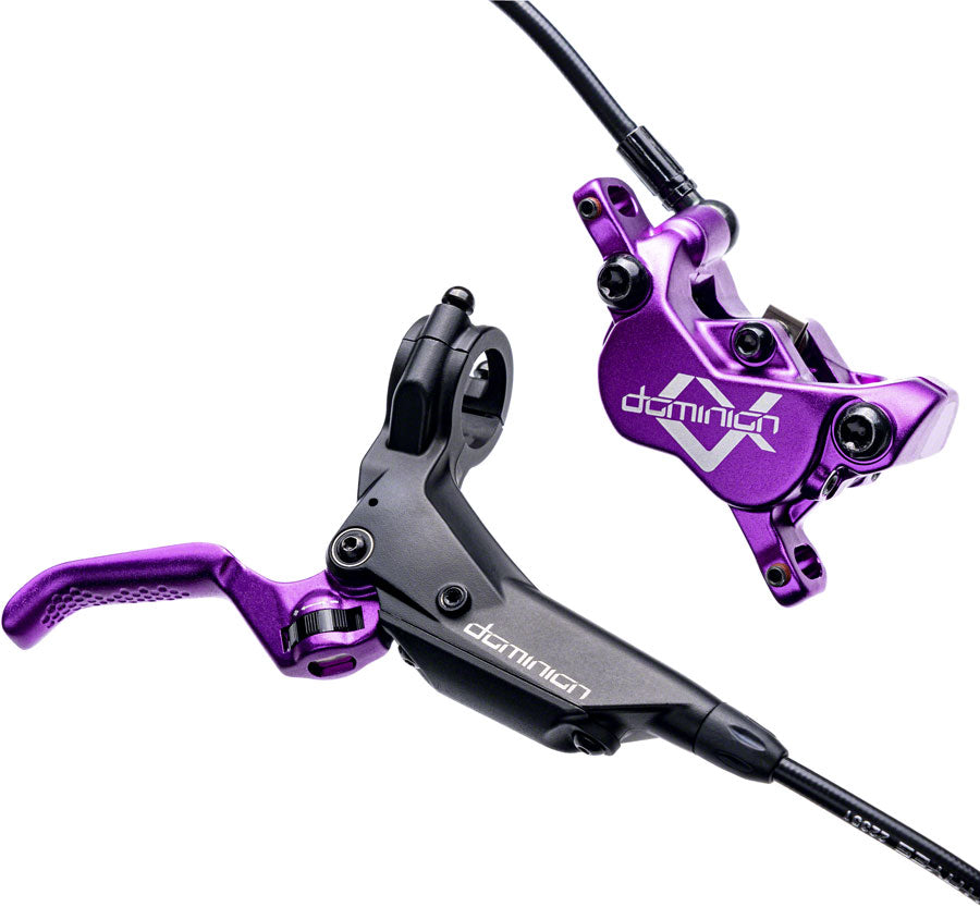 Hayes Dominion A4 Disc Brake Lever - Front Rear Hydraulic Post Mount Purple/BLK