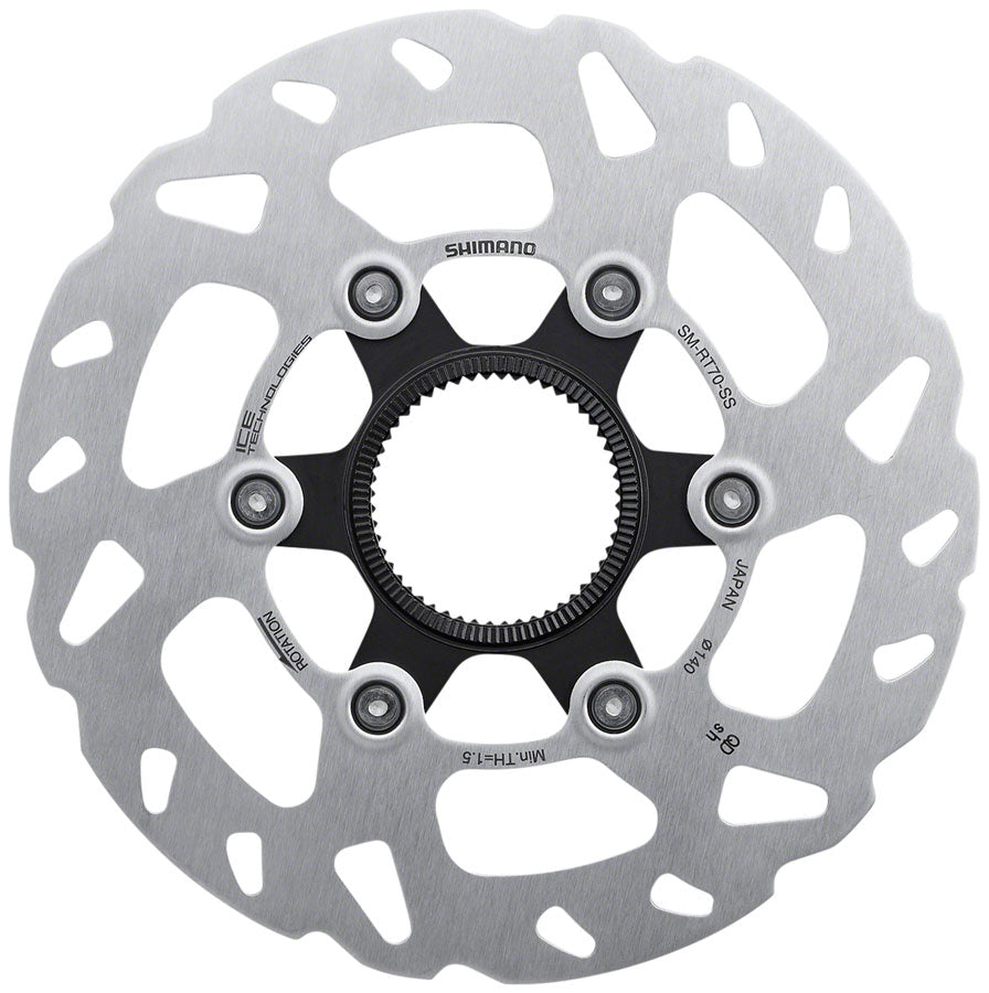 Shimano SLX SM-RT70-SSI Disc Brake Rotor - 140mm Center Lock Silver