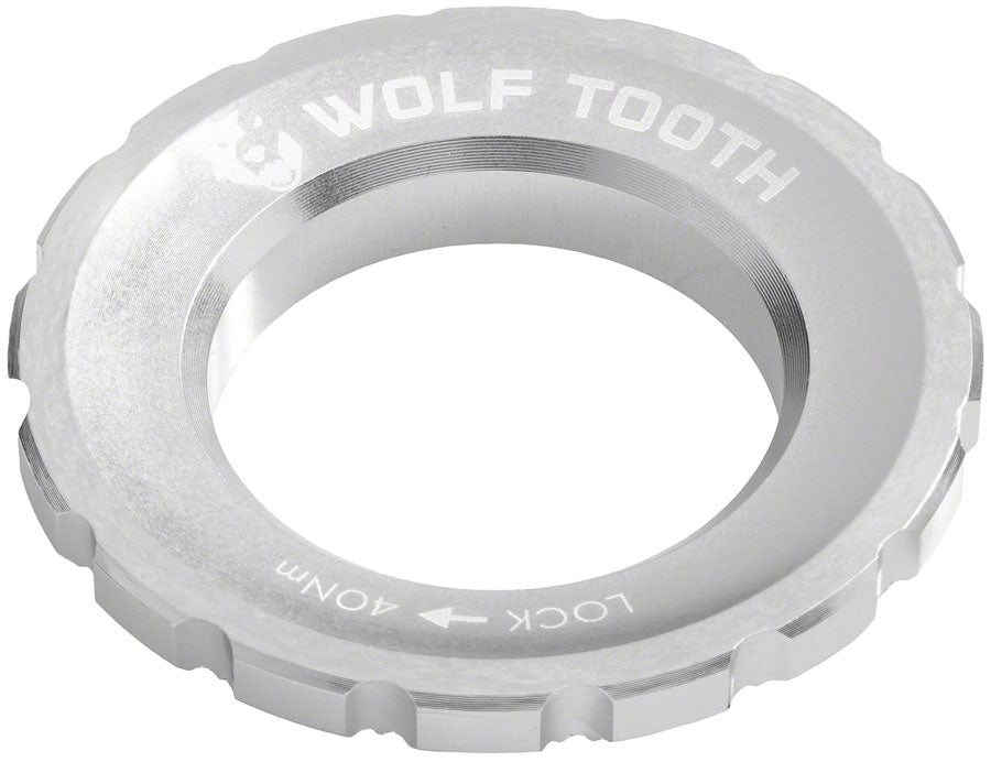 Wolf Tooth CenterLock Rotor Lockring - External Splined Raw Silver-Goodwynn&#39;sGoodwynn&#39;s