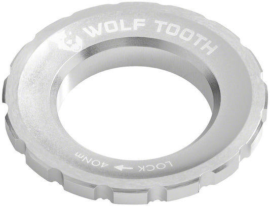 Wolf Tooth CenterLock Rotor Lockring - External Splined Raw Silver-Goodwynn's