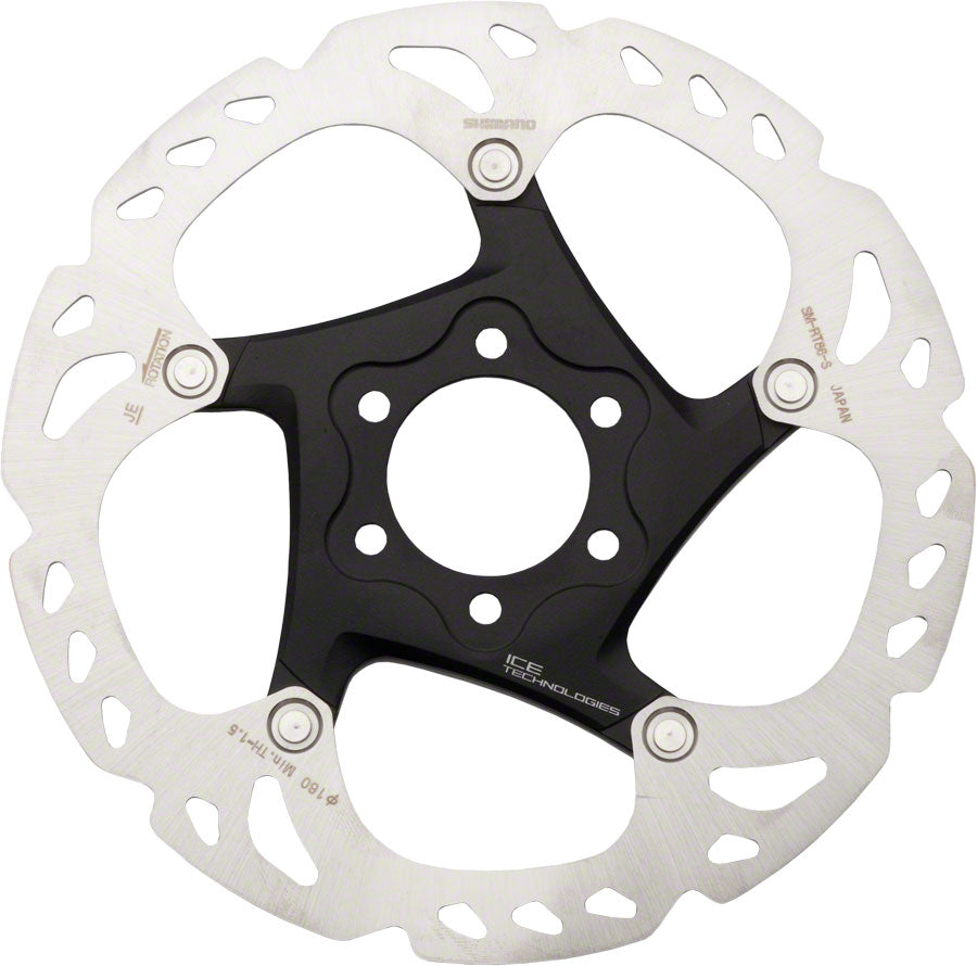 Shimano Deore XT SM-RT86-S2 Disc Brake Rotor - 160mm 6-Bolt Silver/Black-Goodwynn&#39;sGoodwynn&#39;s