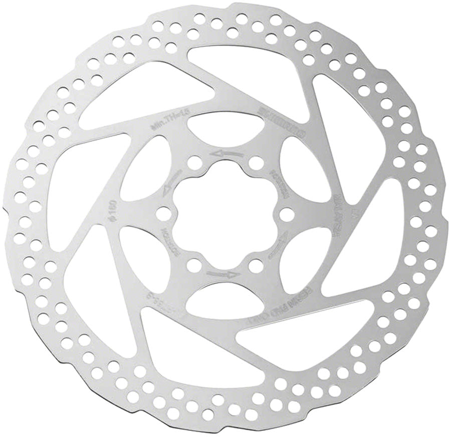 Shimano Deore SM-RT56-SP Disc Brake Rotor - 160mm 6-Bolt For Resin Pads Only Silver-Goodwynn&#39;sGoodwynn&#39;s