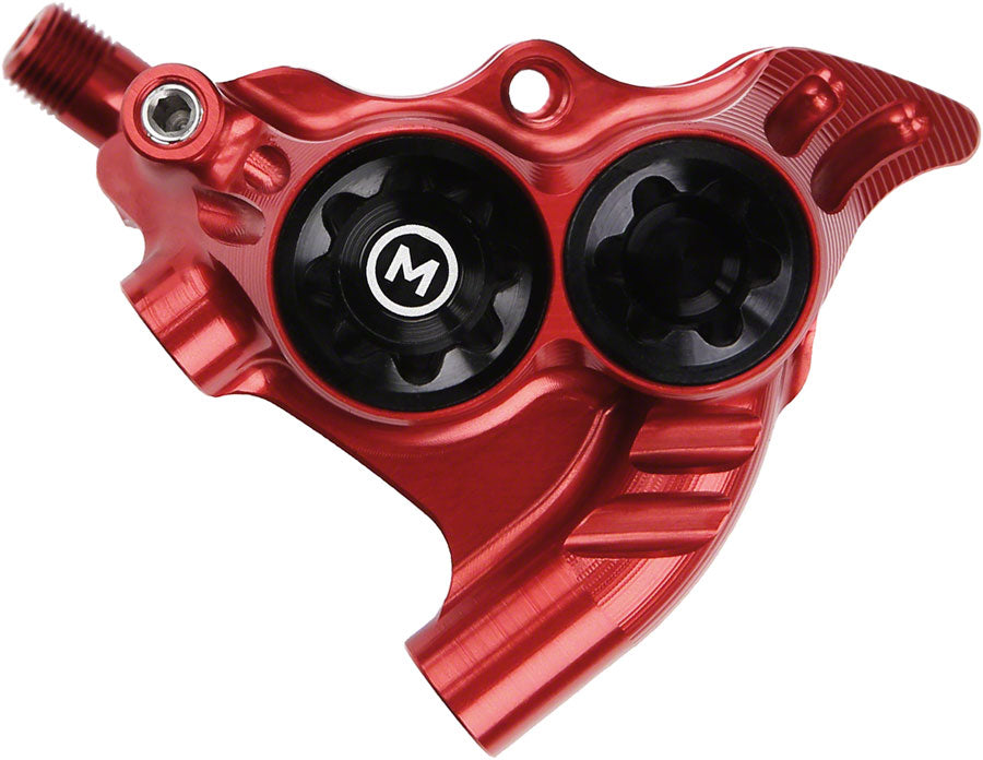 Hope RX4+ Disc Brake Caliper - Rear Flat Mount Direct +20mm Mineral Oil Red-Goodwynn&#39;sGoodwynn&#39;s