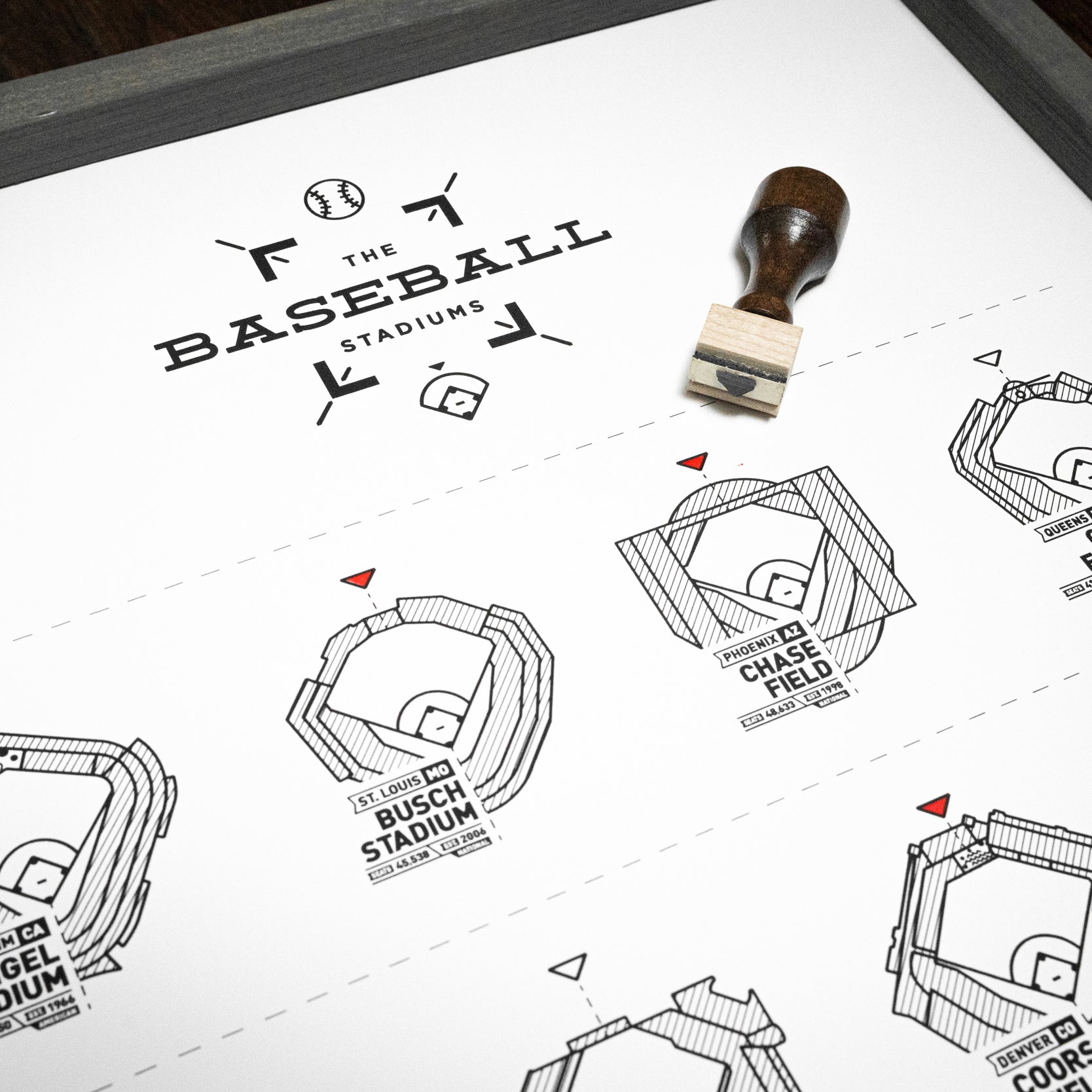 The Baseball Stadium Register Print-Goodwynn&#39;sGoodwynn&#39;s