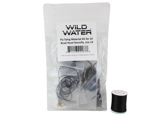 Wild Water Fly Fishing Fly Tying Material Kit, Bead Head Stonefly-Goodwynn's