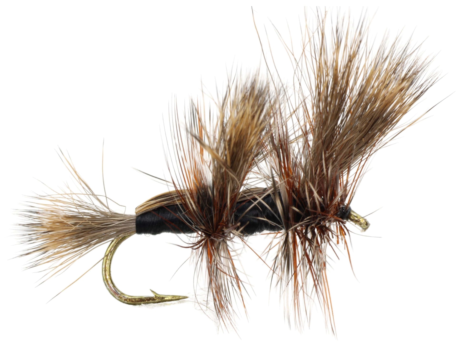 Wild Water Fly Fishing Black Double Humpy, Size 10, Qty. 6-Goodwynn&#39;sGoodwynn&#39;s