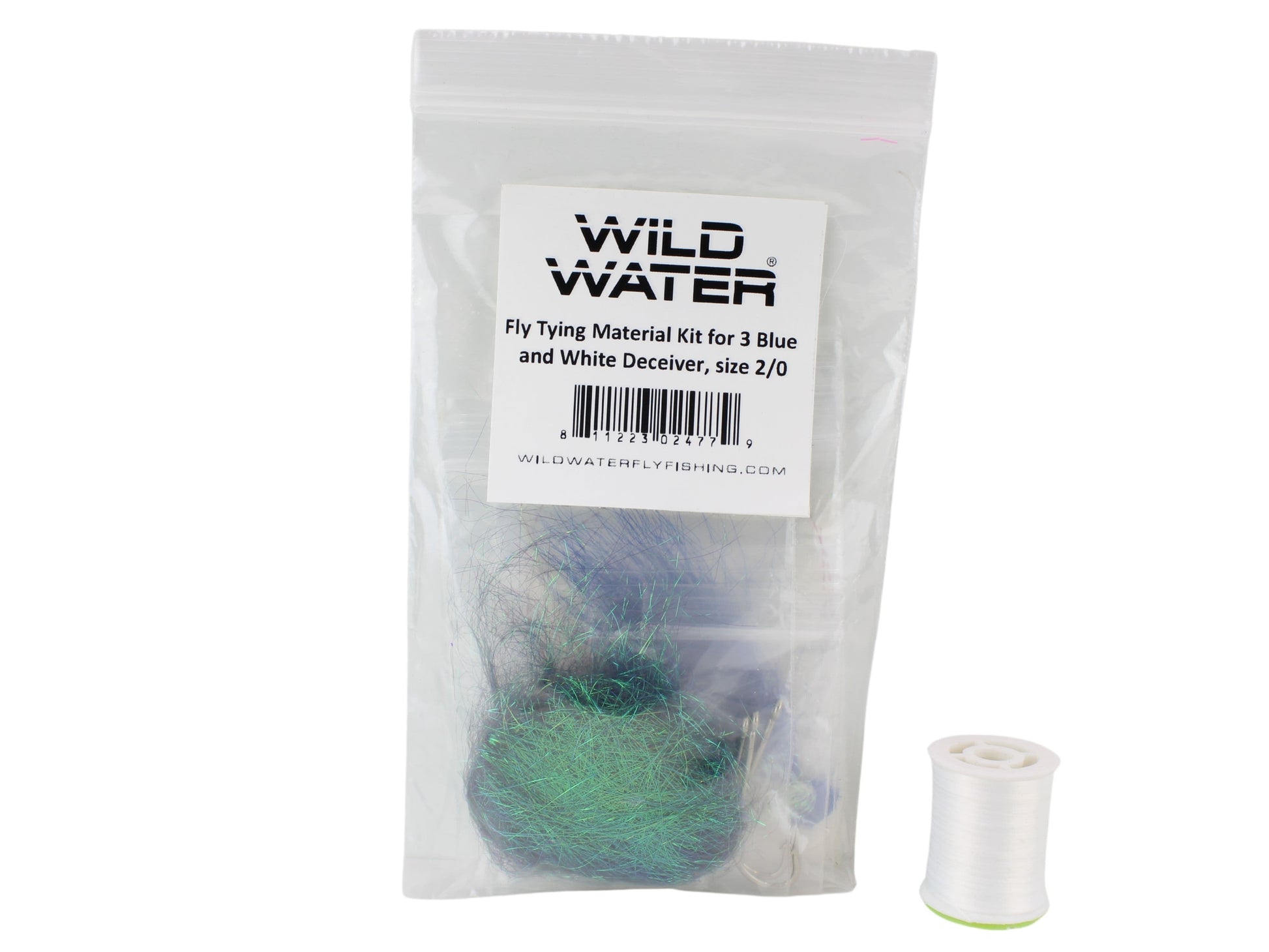 Wild Water Fly Fishing Fly Tying Material Kit, Blue and White Deceiver-Goodwynn&#39;sGoodwynn&#39;s