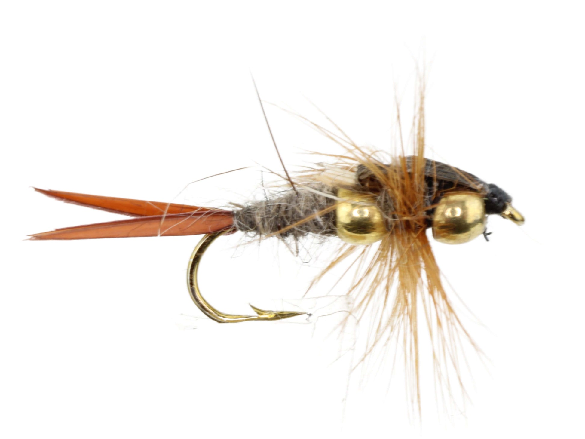 Wild Water Fly Fishing Beaded Brown Stonefly, size 12, qty. 6-Goodwynn&#39;sGoodwynn&#39;s