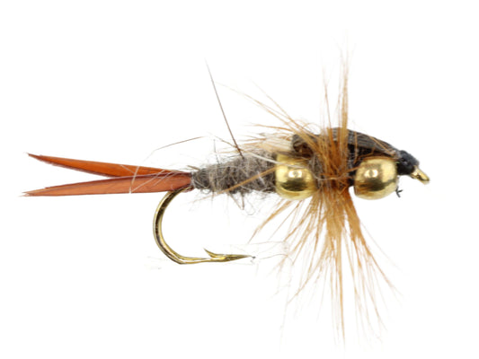 Wild Water Fly Fishing Beaded Brown Stonefly, size 12, qty. 6-Goodwynn's