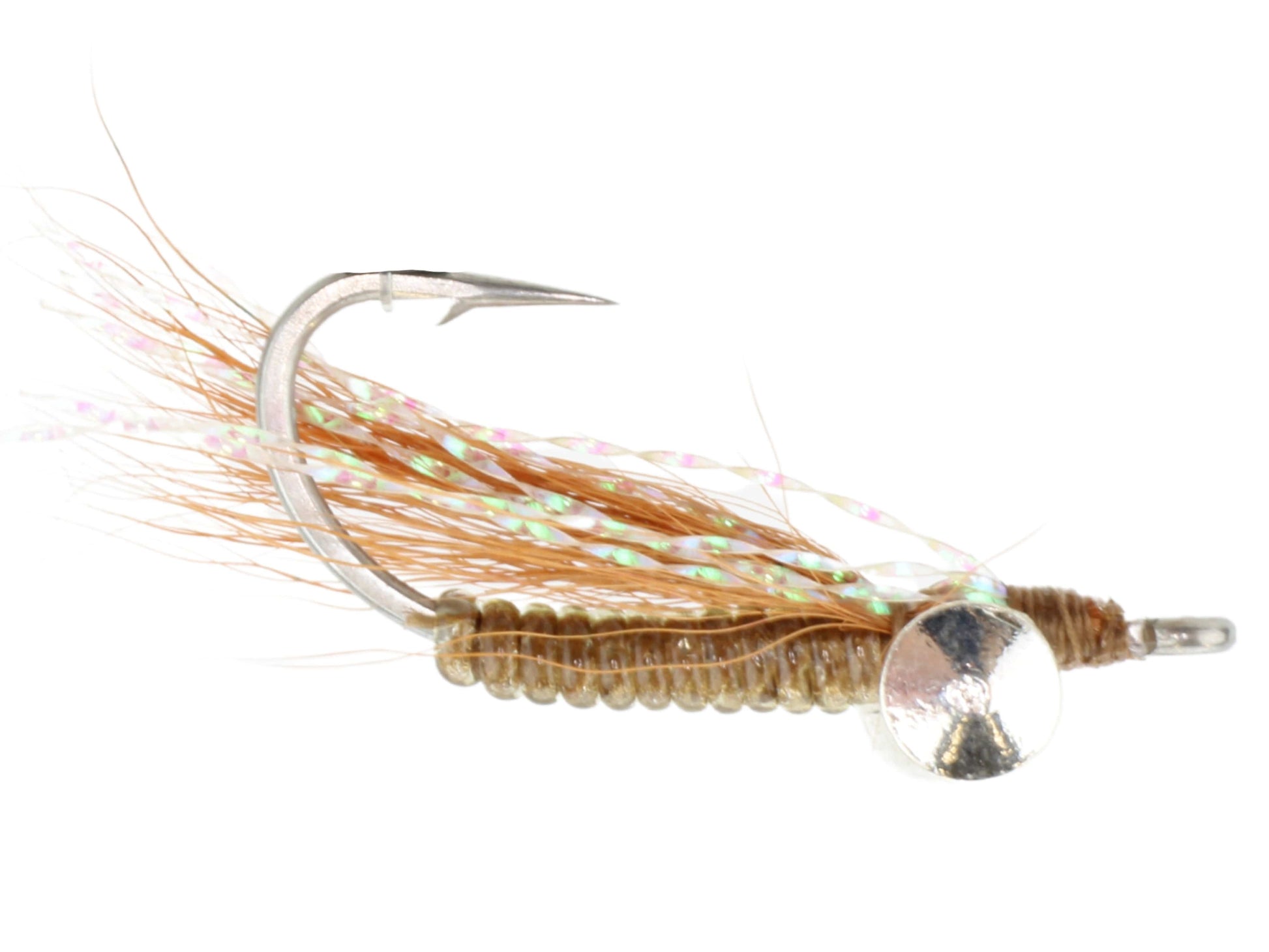 Wild Water Fly Fishing Brown Crazy Charlie, Size 4, Qty. 6-Goodwynn&#39;sGoodwynn&#39;s