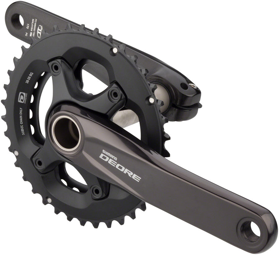 Shimano FC-M6000-2 Crankset - 170mm 10-Speed 38/28t 96/64 BCD Hollowtech II Spindle Interface BLK-Goodwynn&#39;sGoodwynn&#39;s