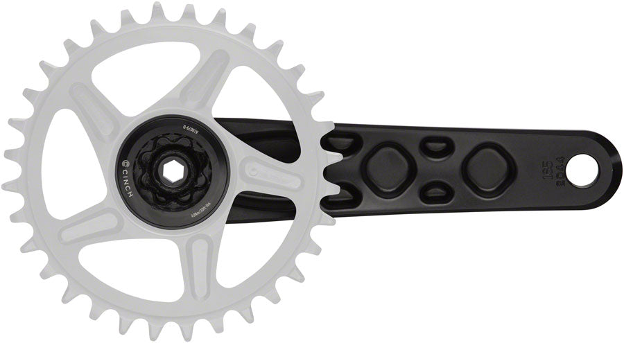 RaceFace Turbine Crankset - 160mm Direct Mount 143mm Spindle CINCH Interface 7050 Aluminum BLK-Goodwynn&#39;sGoodwynn&#39;s