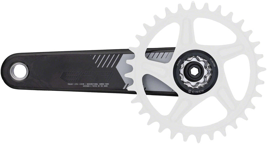 RaceFace Era Crankset - 160mm Direct Mount 136mm Spindle CINCH Interface Carbon BLK