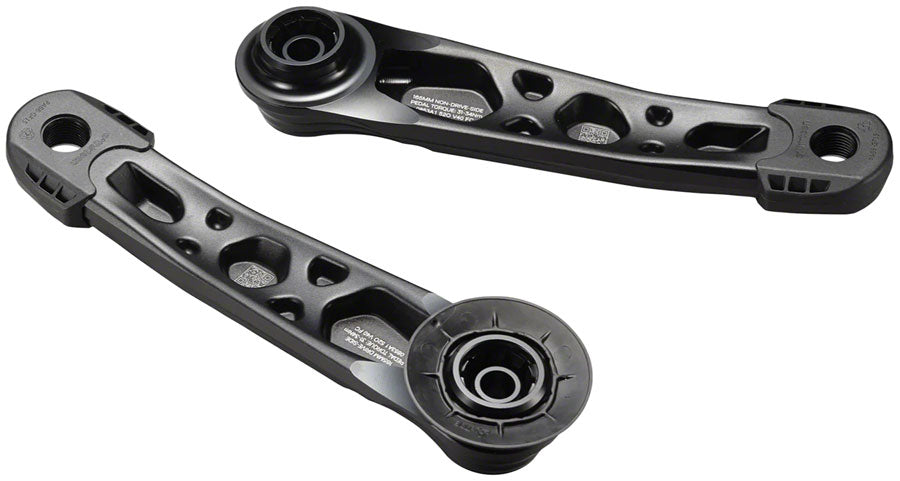 e*thirteen Helix Race Alloy e*spec Crank Arm Set - DUB 12mm Offset 160mm Self Extractor BLK