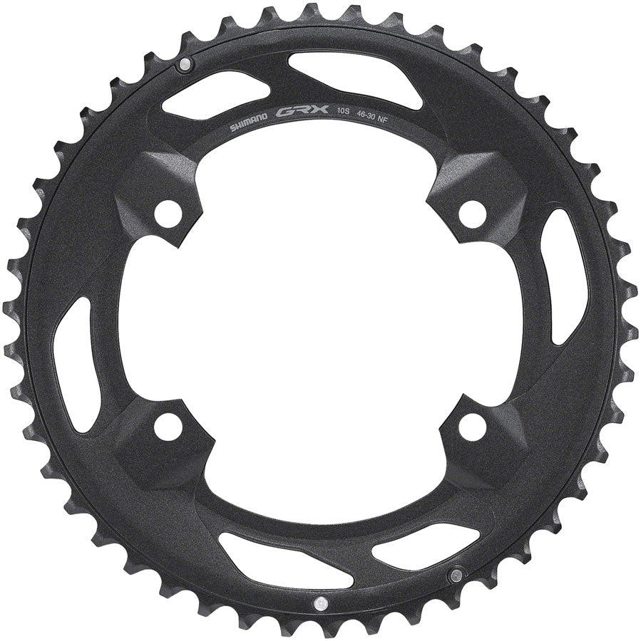 Shimano FC-RX600-10 Chainring - 46t 110 BCD For 2x10 Black-Goodwynn&#39;sGoodwynn&#39;s