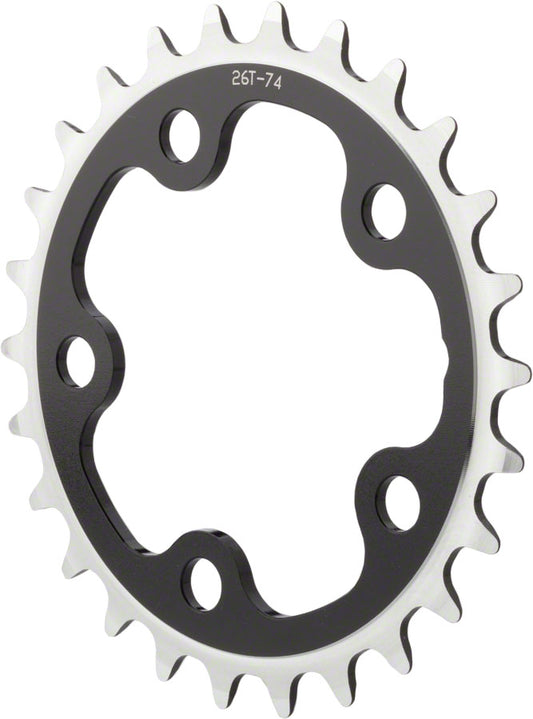 MSW Multi Speed 24t x 74mm Inner Chainring Black-Goodwynn's