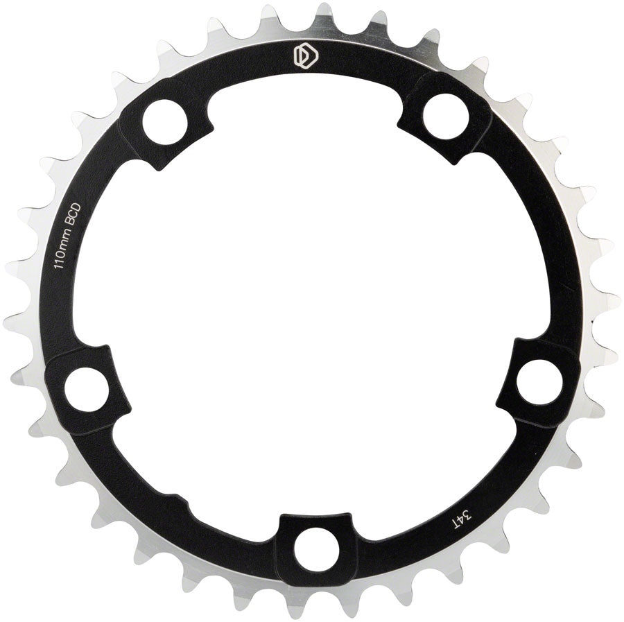 MSW Multi Speed 34t x 110mm Middle Chainring Black