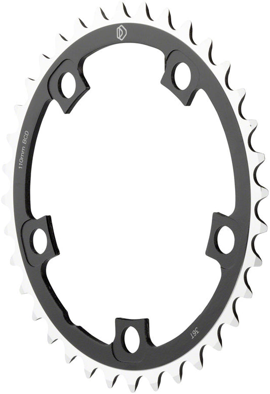 MSW Multi Speed 36t x 110mm Middle Chainring Black-Goodwynn's