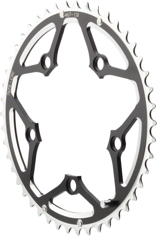 MSW Multi Speed 46t x 110mm Outer Chainring Black-Goodwynn's