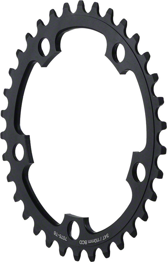 MSW Chainring - 34T 110mm BCD Middle Black-Goodwynn's