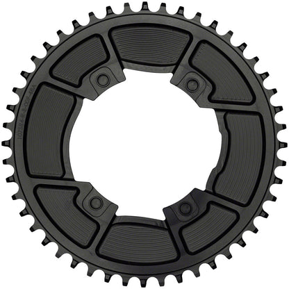 Wolf Tooth Aero 107 BCD Chainring - 50t Optimized SRAM Eagle Flaptop Chains Drop-Stop B BLK