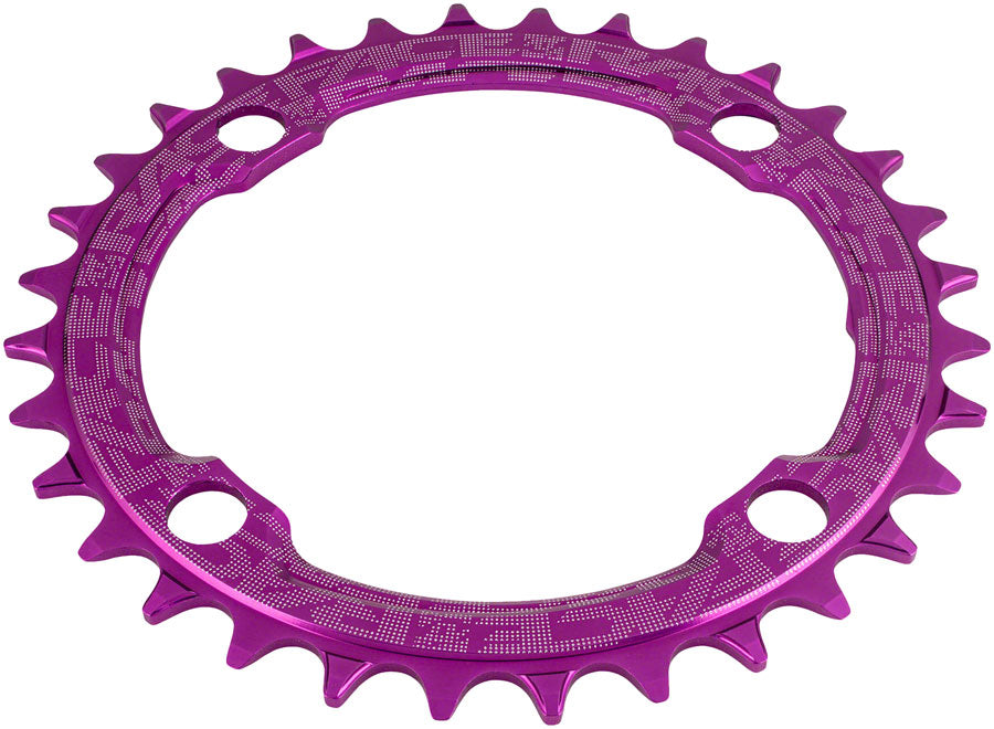 RaceFace 1x Narrow Wide Chainring - 36t 104 BCD 10-12 Speed 7075 Aluminum Purple