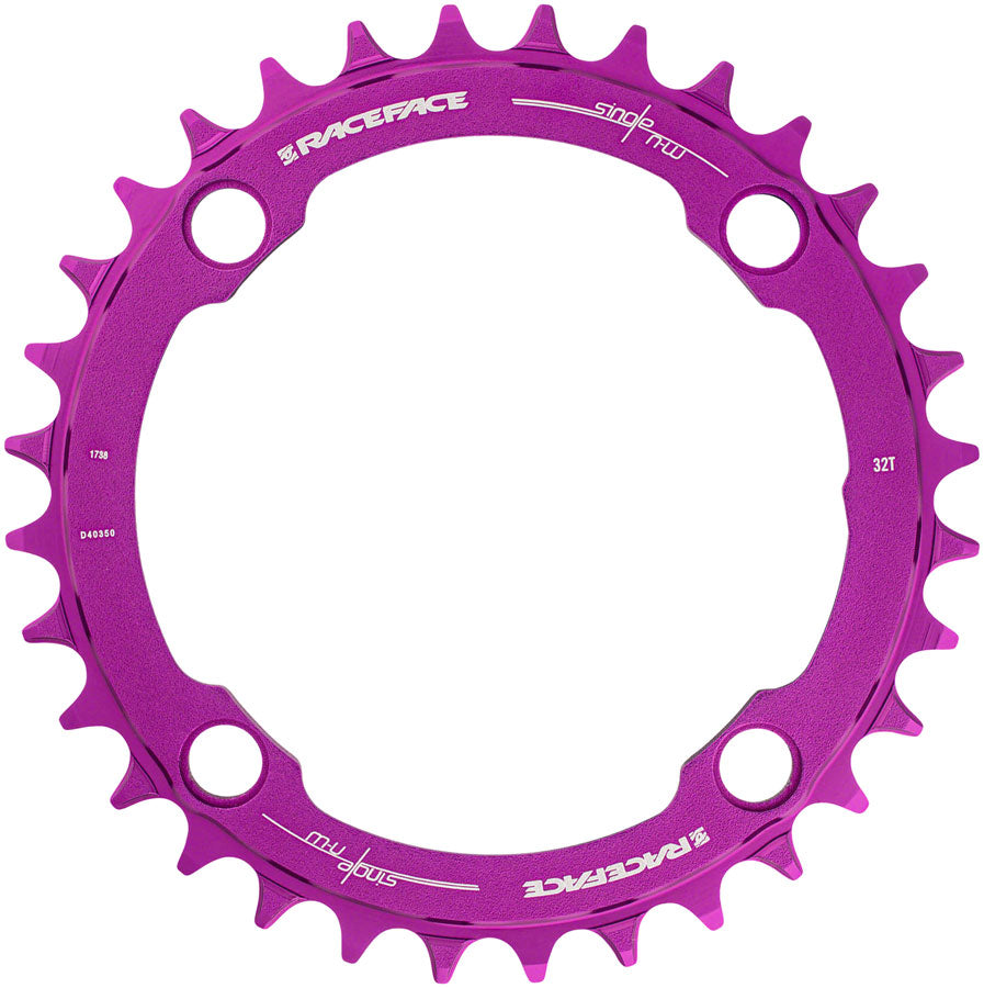 RaceFace 1x Narrow Wide Chainring - 36t 104 BCD 10-12 Speed 7075 Aluminum Purple-Goodwynn&#39;sGoodwynn&#39;s