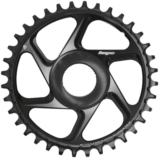 Hope Spiderless Chainring -  36T R22  Ebike  Shimano  Black-Goodwynn's