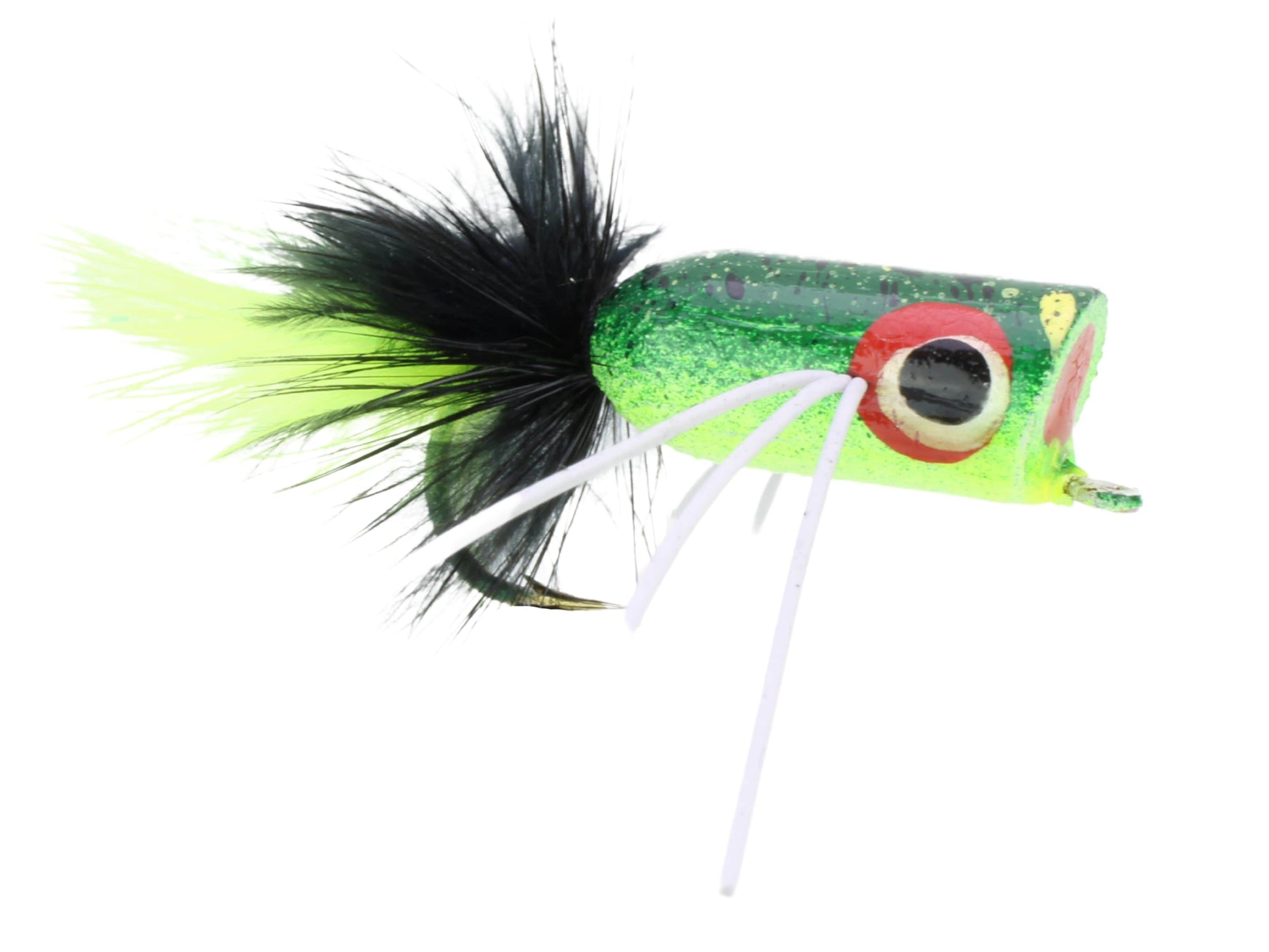 Wild Water Fly Fishing Camo Bass Popper, Size 2, Qty. 4-Goodwynn&#39;sGoodwynn&#39;s