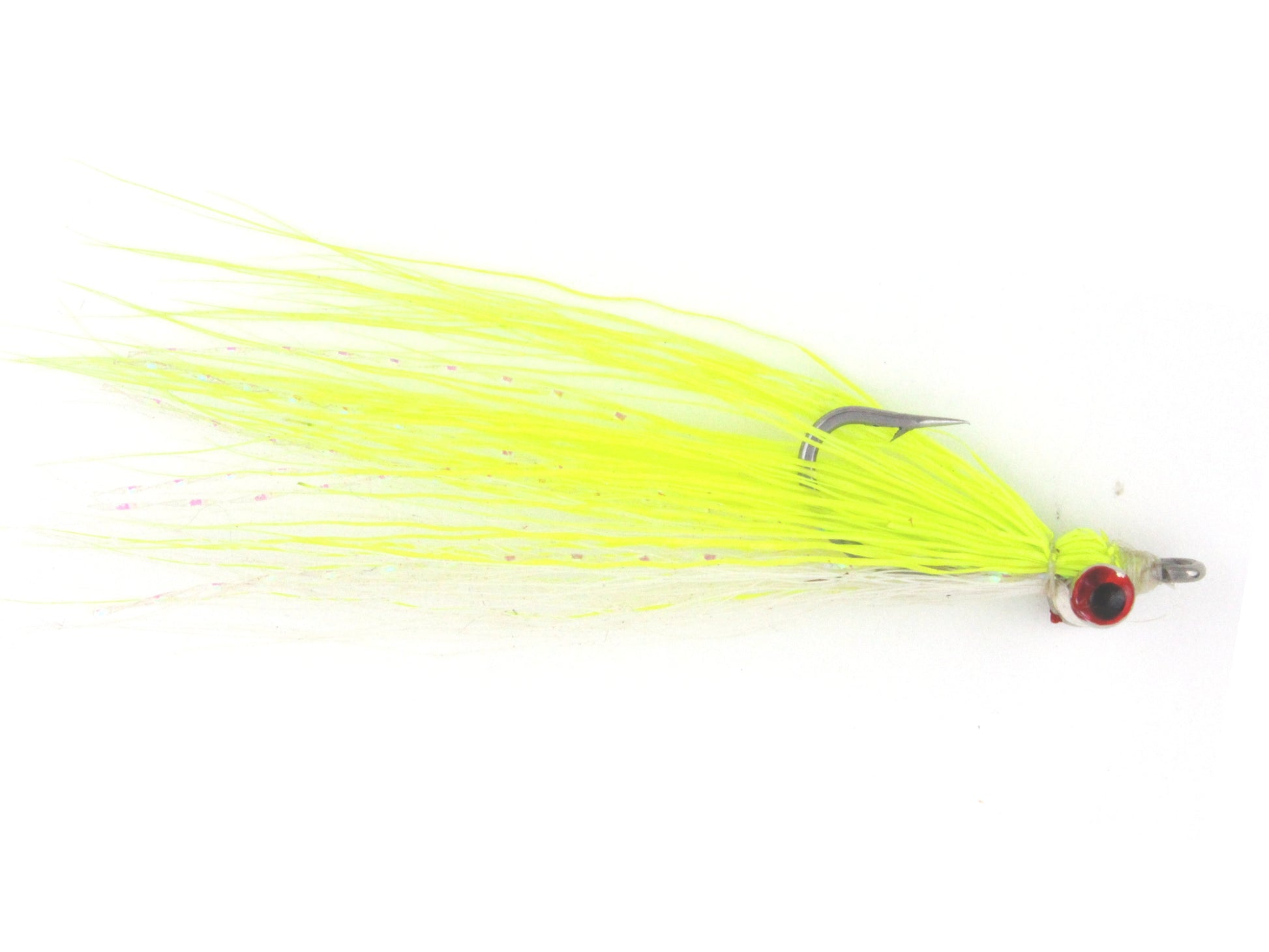 Wild Water Fly Fishing Chartreuse Clouser Minnow, Size 8, Qty. 6-Goodwynn&#39;sGoodwynn&#39;s