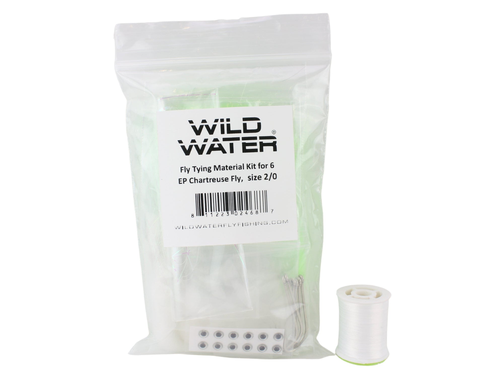 Wild Water Fly Fishing Fly Tying Material Kit, Chartreuse EP Fly-Goodwynn&#39;sGoodwynn&#39;s