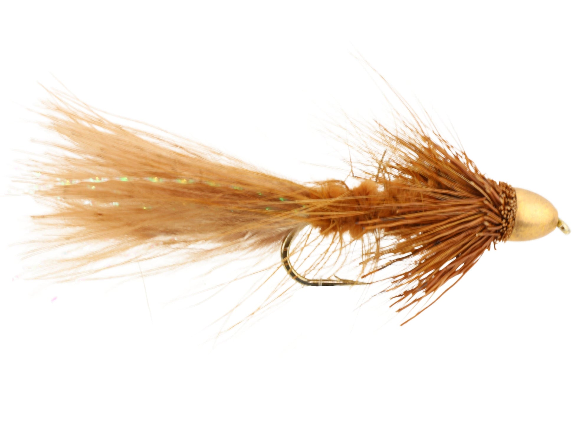 Wild Water Fly Fishing Cone Head Brown Wooly Bugger, Size 6, Qty. 4-Goodwynn&#39;sGoodwynn&#39;s