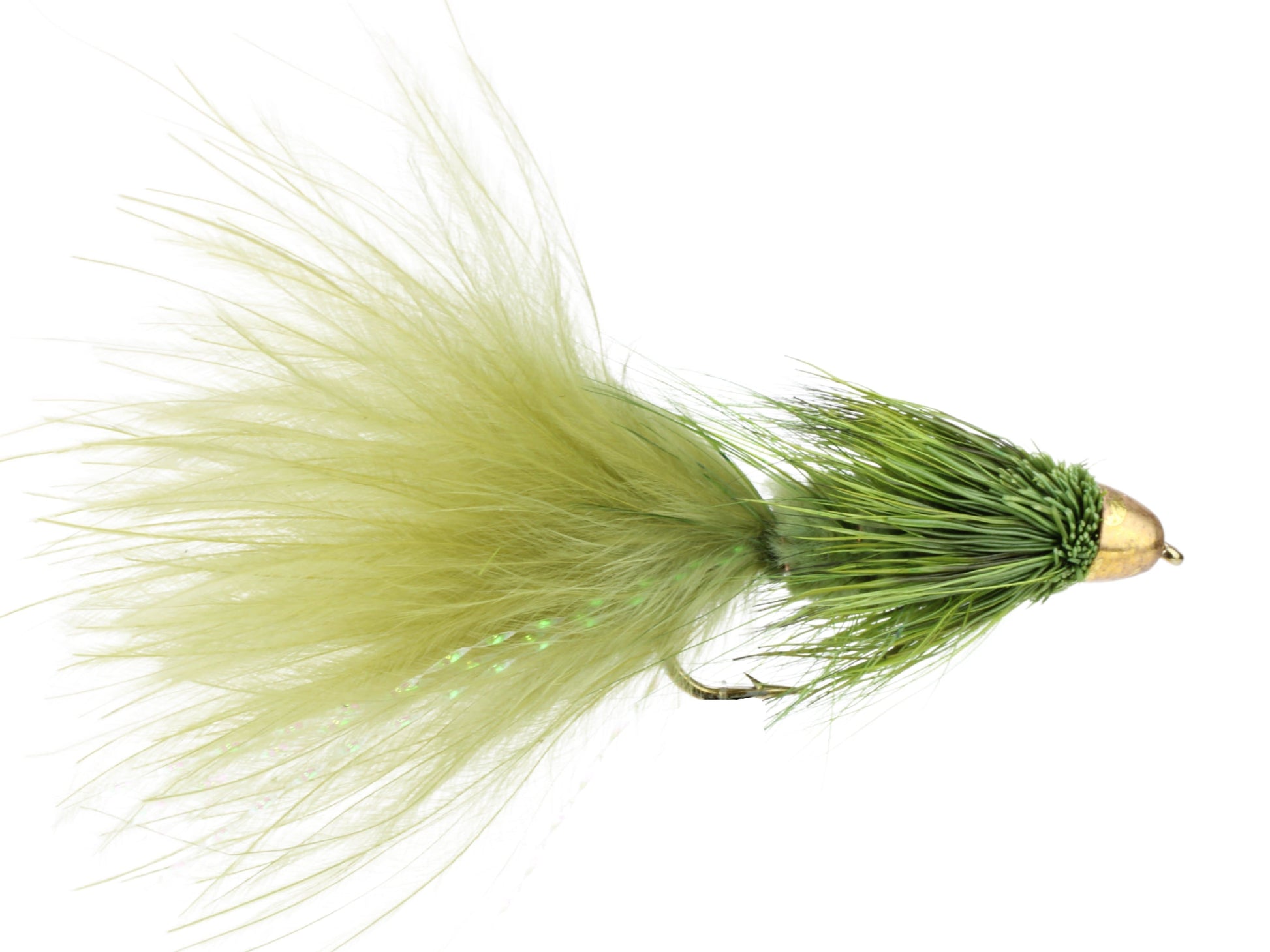 Wild Water Fly Fishing Cone Head Olive Wooly Bugger, Size 8, Qty. 4-Goodwynn&#39;sGoodwynn&#39;s