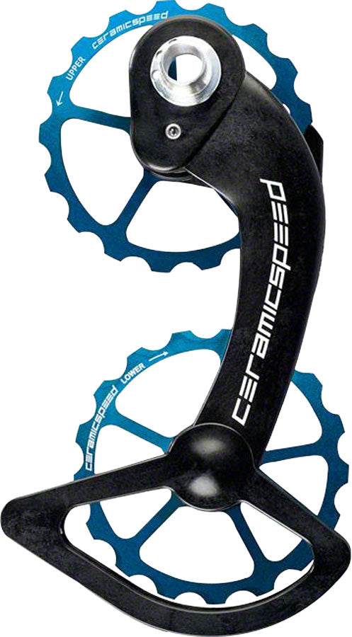 CeramicSpeed Shimano 9100 Oversized Pulley Wheel System Coated Alloy Pulley Carbon Cage Limited Edition Blue-Goodwynn's