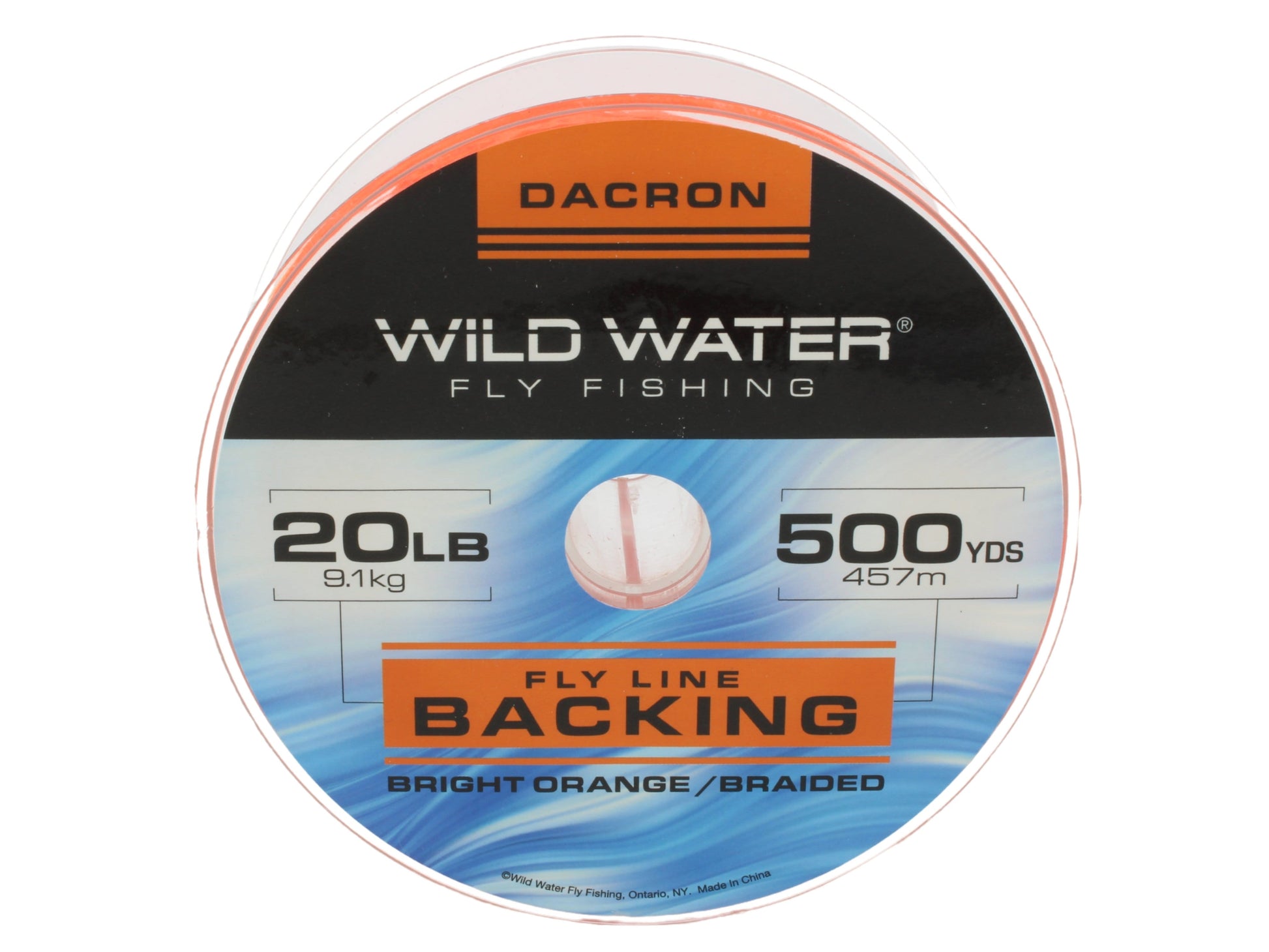 Wild Water Fly Fishing Braided Dacron Backing Spool, 20# 500 yards, Bright Orange-Goodwynn&#39;sGoodwynn&#39;s