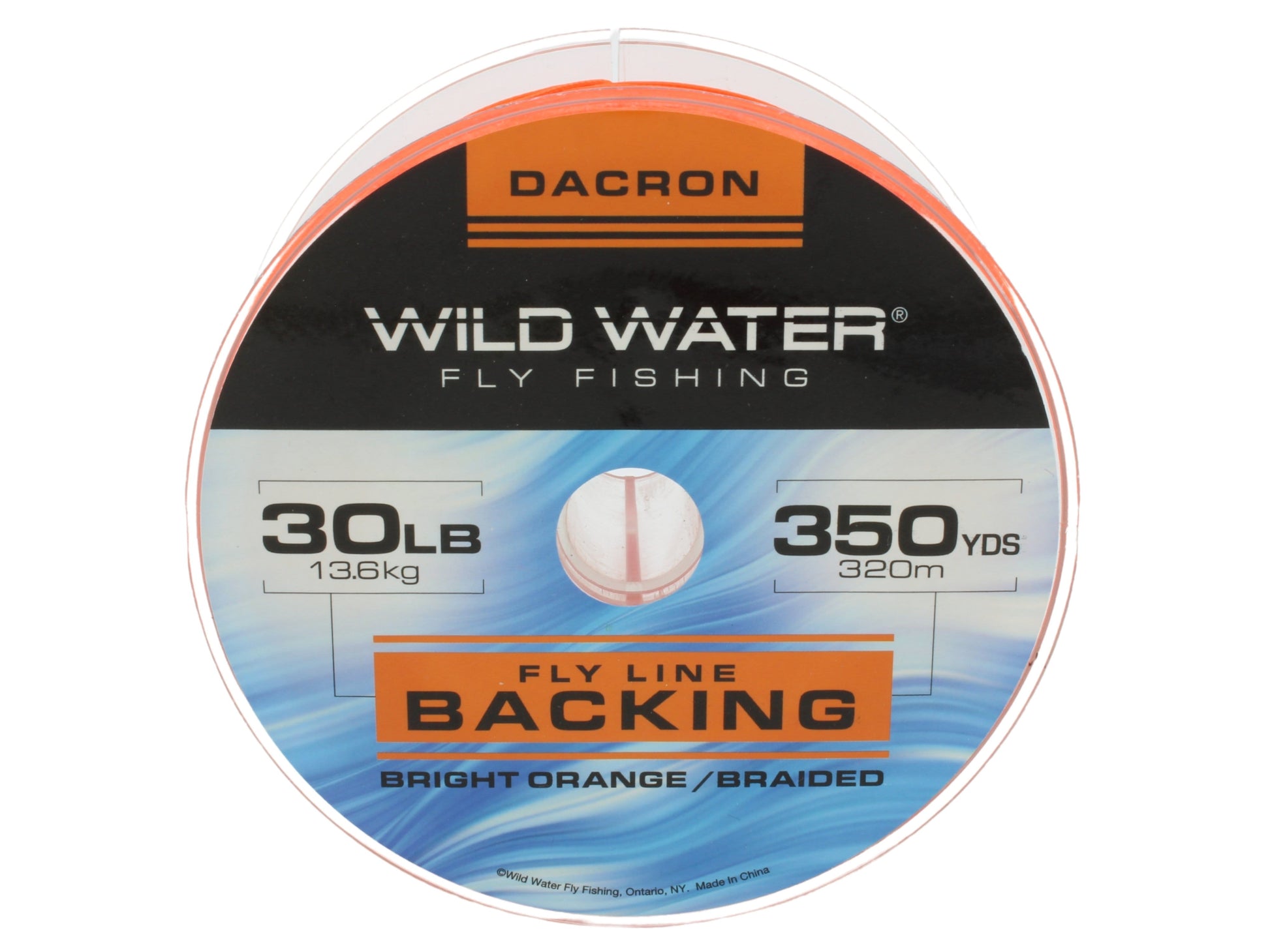 Wild Water Fly Fishing Braided Dacron Backing Spool, 30# 350 yards, Bright Orange-Goodwynn&#39;sGoodwynn&#39;s