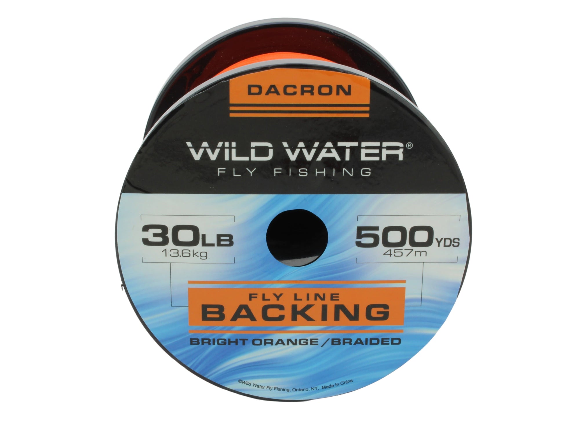 Wild Water Fly Fishing Braided Dacron Backing Spool, 30# 500 yards, Bright Orange-Goodwynn&#39;sGoodwynn&#39;s