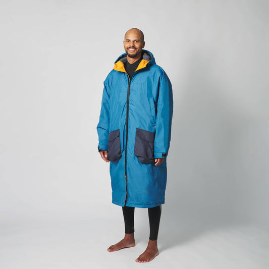 VOITED 2nd Edition Outdoor Changing Robe & Drycoat for Surfing, Camping, Vanlife & Wild Swimming - Blue Steel-Goodwynn's