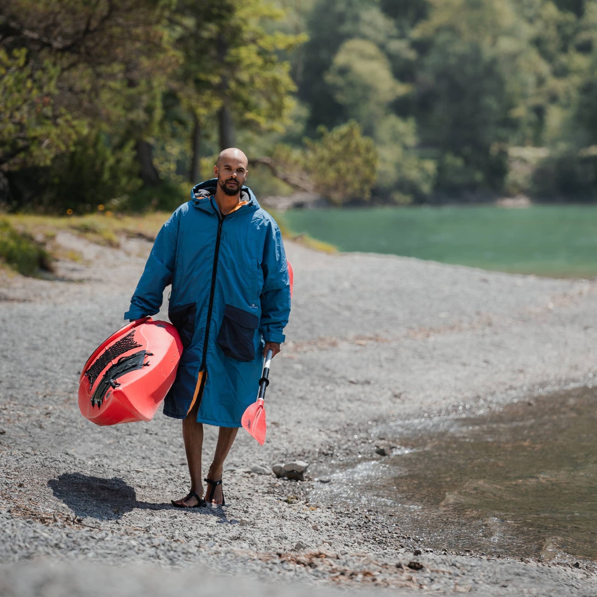 VOITED 2nd Edition Outdoor Changing Robe & Drycoat for Surfing, Camping, Vanlife & Wild Swimming - Blue Steel-Goodwynn&#39;sGoodwynn&#39;s