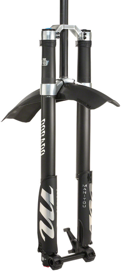 Manitou Dorado Pro Suspension Fork - 29" 203 mm 20 x 110 mm 57 mm Offset Straight Steerer BLK/Carbon Gen 2