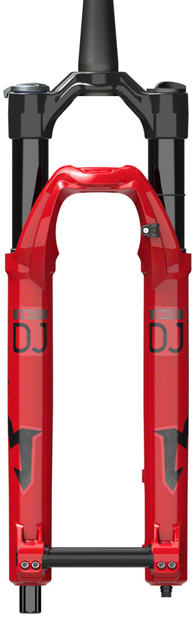 Marzocchi Bomber DJ Suspension Fork - 26" 100 mm 20 x 110 mm 37 mm Offset Gloss Red Grip Sweep-Adj