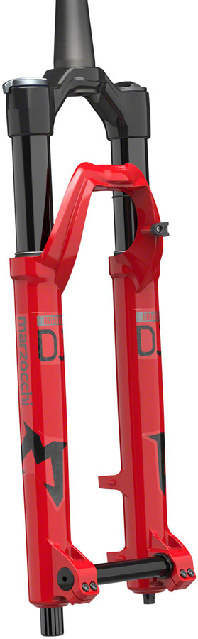 Marzocchi Bomber DJ Suspension Fork - 26" 100 mm 20 x 110 mm 37 mm Offset Gloss Red Grip Sweep-Adj