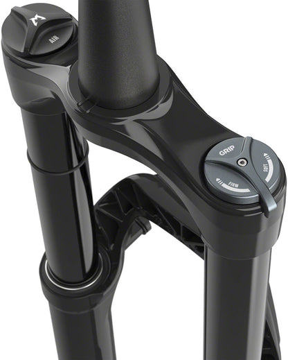 Marzocchi Bomber Z1 Suspension Fork - 27.5" 180 mm QR15 x 110 mm 44 mm Offset Shiny BLK Grip Sweep-Adj