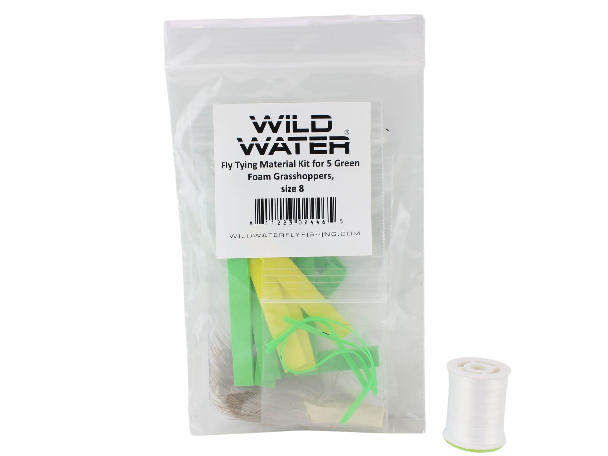 Wild Water Fly Fishing Fly Tying Material Kit, Green Foam Grasshopper-Goodwynn&#39;sGoodwynn&#39;s