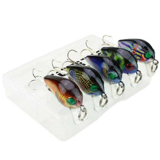 Fortis Mini Crankbait Assortment 2 with 5 Mini Crankbait Lures-Goodwynn's