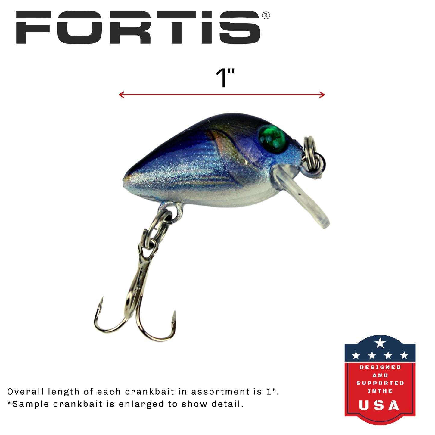 Fortis Mini Crankbait Assortment 2 with 5 Mini Crankbait Lures