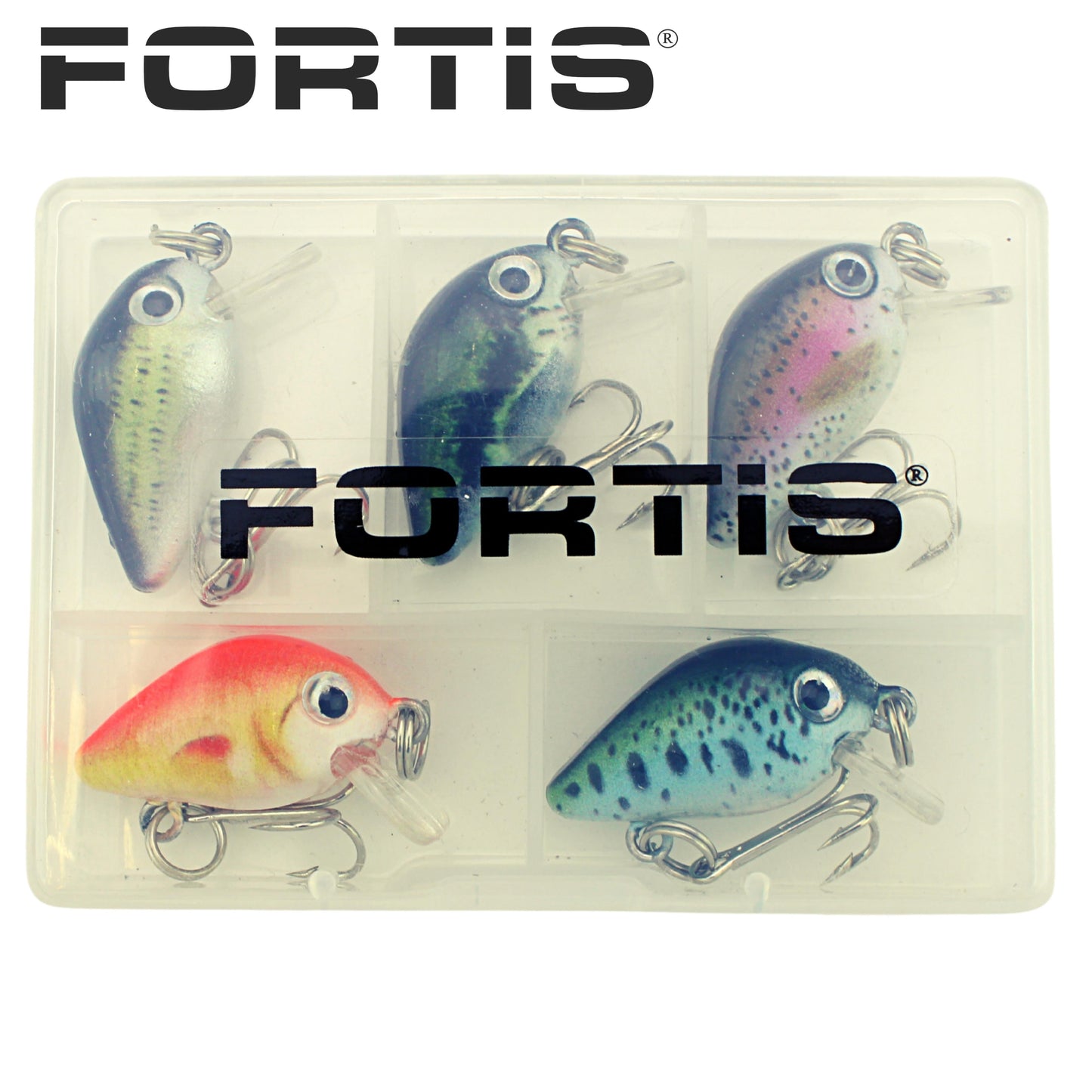 Fortis Mini Crankbait Assortment 3 with 5 Mini Crankbait Lures