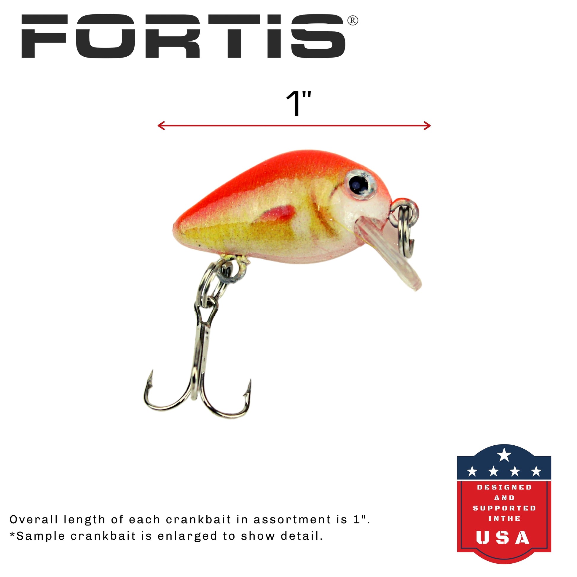 Fortis Mini Crankbait Assortment 3 with 5 Mini Crankbait Lures-Goodwynn&#39;sGoodwynn&#39;s